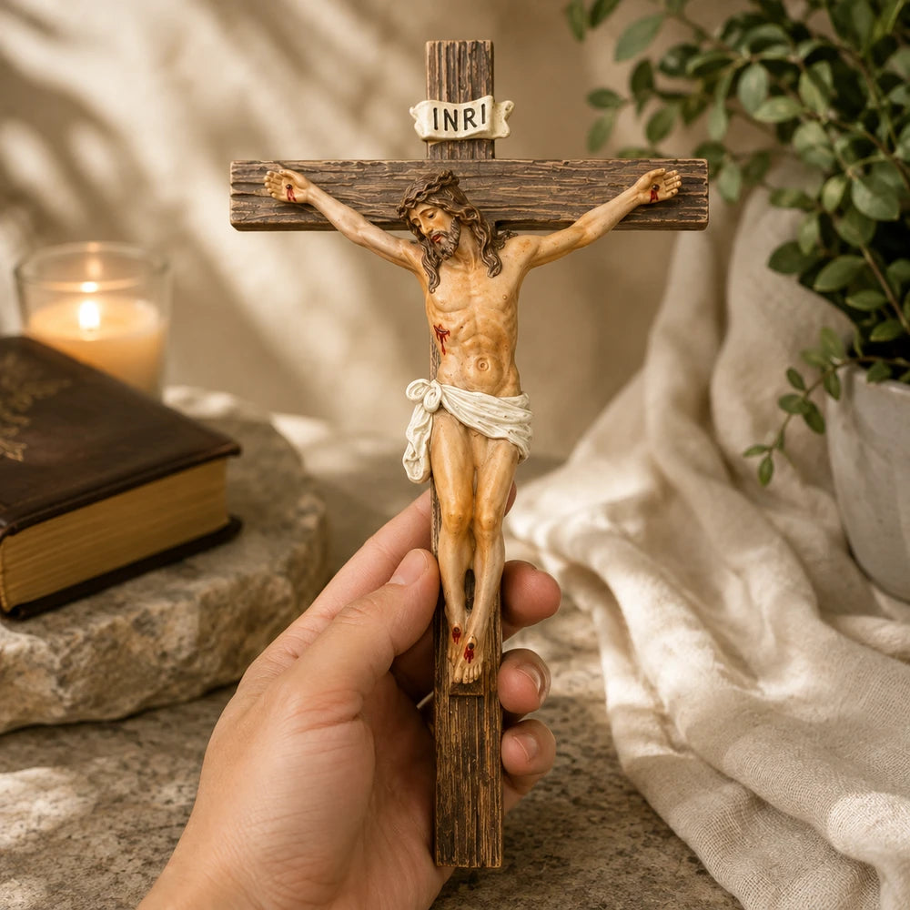 Handmade Renaissance Crucifix Wall Cross