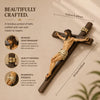 Crucifijo de pared renacentista hecho a mano