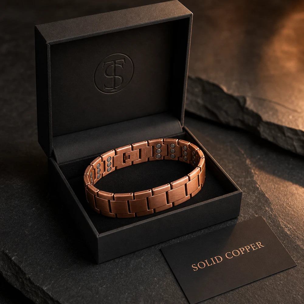 Solid Copper Vitality Bracelet