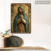 Vintage Metal Virgin Mary Sign