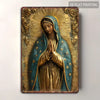 Vintage Metal Virgin Mary Sign