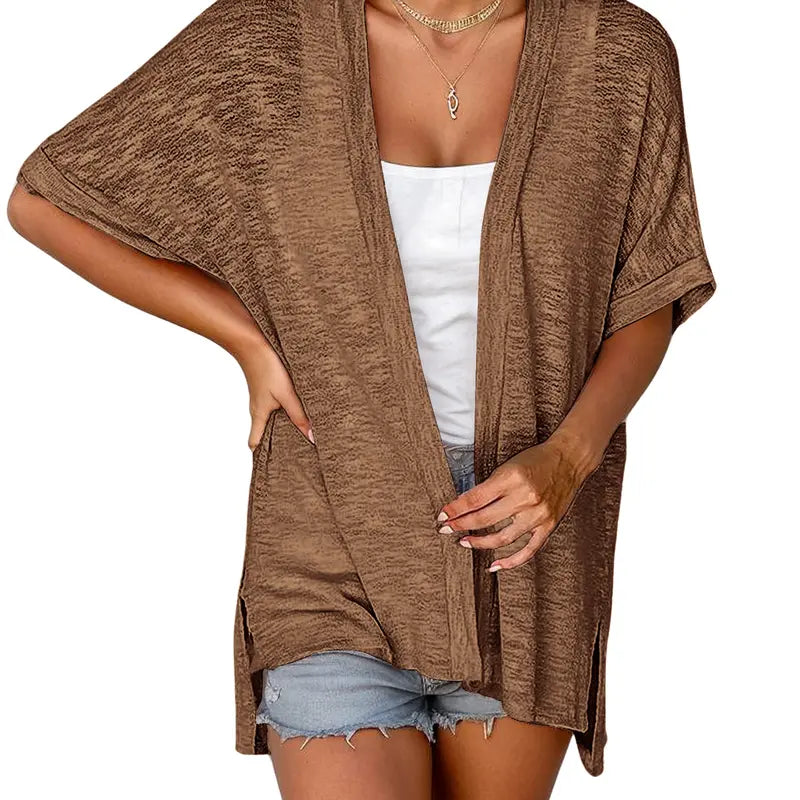 Oversized Lightweight Beach Coverup Cardigan