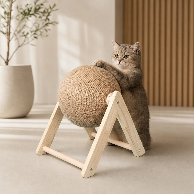 Interactive Sisal Scratching Ball